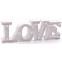 Boneco de amor LED branco