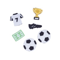 Figuras de açúcar de Futebol - PME - 6 unidades