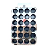 Forma para mini cupcakes de metal 38 x 25,5 cm - Azucren - 24 cavidades