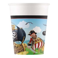 Copos Pirata Aventureiro 200 ml - 8 unid.