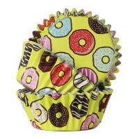 Cápsulas de Cupcake de Donut Amarelo - PME - 30 pcs.