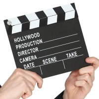 Prancheta de diretor de cinema de Hollywood 20 x 18 cm.