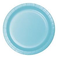 Pratos de cartão coloridos de 22,2 cm - 8 unid.