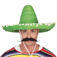 Chapéu mexicano de 50 cm com borlas