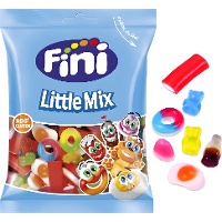 Saco sortido de gomas e alcaçuz - Fini clear little mix - 90 gr