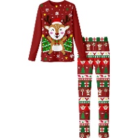 Pijama masculino natalino de rena