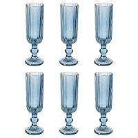 Taça de champanhe com revestimento vertical de 160 ml - 6 unidades