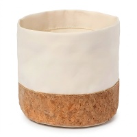 Cesta de 15 x 15 x 15,5 cm com base de cortiça