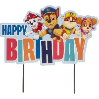 Topper Feliz Aniversário Patrulha Pata - Dekora