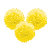 Pingentes de pompom de papel 25 cm - 3 unid.