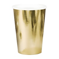 Copos metalizados de 220 ml - 6 unidades