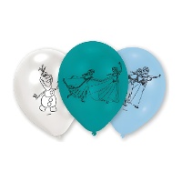 Balões de látex Frozen 23 cm - 6 unidades
