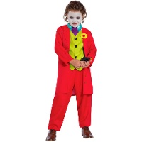 Fato de Palhaço Jocular Vermelho para criança