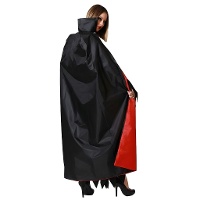 Capa reversível de vampiro para adulto - 143 cm