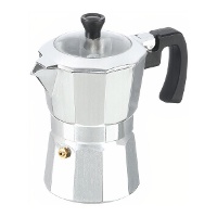 Cafeteira italiana 3 xícaras com tampa transparente - Kinvara