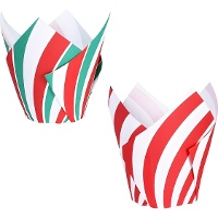 Cápsulas de tulipa de papel para muffins de bengala doce - PME - 24 unid.