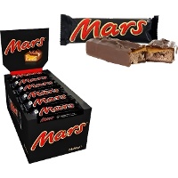 Mars de chocolate ao leite e caramelo - 24 unidades