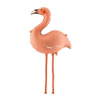 Balão de flamingo coral com pernas acopláveis 67 x 67 cm