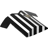 Caixa de papelão em formato de mini camisa de futebol - 6 unidades