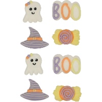 Figuras de açúcar de Halloween de fantasma e bruxa - Wilton - 8 unidades