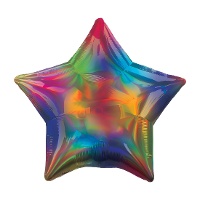Balão estrela iridescente 48 cm - Anagrama - 1 peça