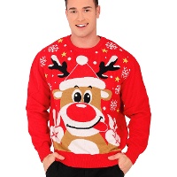 Camisola de Natal de rena para homem