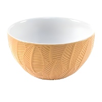 Tigela de 13,2 cm com folhas mostarda