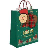 Bolsa de presente de 14 x 11,5 x 6,7 cm do Tió de Nadal