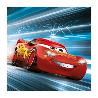 Guardanapos azuis de Cars 16,5 x 16,5 cm - 20 unidades