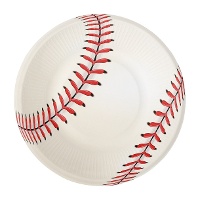 Pratos de basebol 18 cm - 8 peças