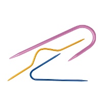 Agulhas para pontos trançados - formatos variados - Nadel - 3 unidades