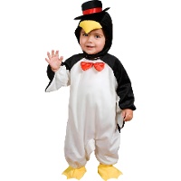 Fato de pinguim com laço para bebé