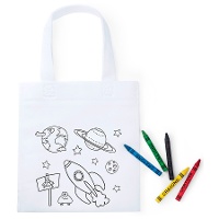 Saco para colorir com lápis de cor do Espaço Exterior