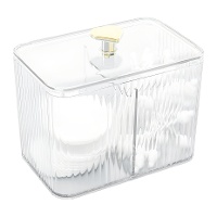 Caixa para cotonetes e discos de algodão com tampa