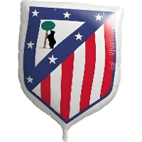 Balão foil com escudo do Atlético de Madrid 55 x 46 cm
