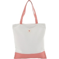 Saco de pano bicolor com fecho de correr - 1 unid.