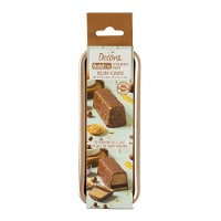 Forma retangular 21 x 8 x 5,8 cm para pão - rosa dourado - 1 unidade