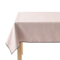 Toalha de mesa em tecido bege 1,45 x 1,40 m