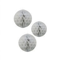 Pendentes de bola de encaixe - 3 unidades