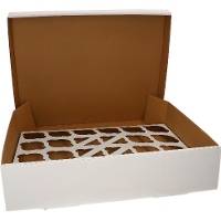 Caixa retangular para 24 cupcakes - 10 unidades
