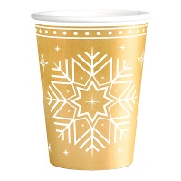Copos de 270 ml de Inverno Dourado - 6 unidades