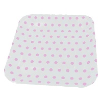 Pratos quadrados com bolinhas 22 x 22 cm - 6 unidades