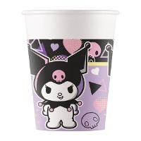 Copos Kuromi 200 ml - 8 unidades