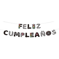 Guirlanda Feliz Aniversário Racing de 4,00 m