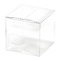 Caixa quadrada transparente 5 cm - 10 unidades