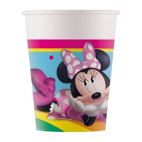 Copos Minnie Arco-íris 200 ml - 8 unidades