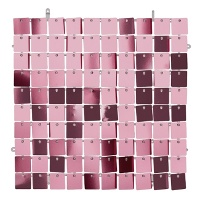 Cortina decorativa metálica 30 x 30 cm - 1 unidade