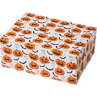 Caixa para doces de abóboras e morcegos de 18 x 13,5 x 7,5 cm - Decora - 1 unidade