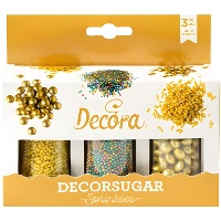 Kit de granulado dourado e multicolorido sortido - 85 gr