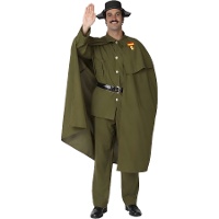 Fato de guarda civil com capa para homem